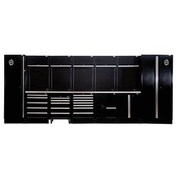 BUNKER 25 Piece Modular Storage Combo with Stainless Steel Worktop 4915mm