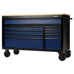 BUNKER® 10 Drawer Workbench Roller Tool Cabinet, 56",
