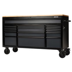 BUNKER® 15 Drawer Workbench Roller Tool Cabinet, 61",