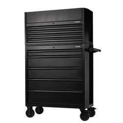 BUNKER® 9 Drawer Combined Roller Cabinet and Tool Chest, 36", Black