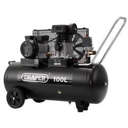 Draper 100L Belt-Driven Air Compressor, 2.2kW/3hp