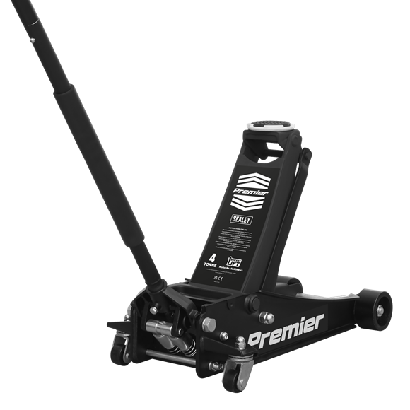 Seakey Low Profile Trolley Jack with Rocket Lift 4 Tonne - Black