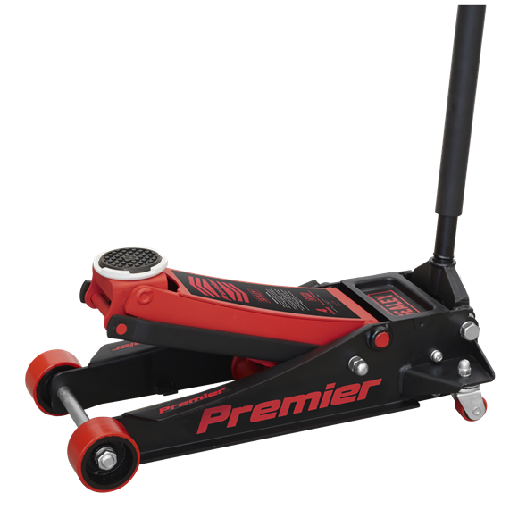 Sealey Low Profile Trolley Jack with Rocket Lift 4 Tonne - Red