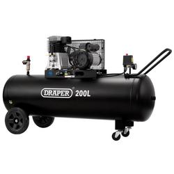 Draper 200L Belt-Driven Air Compressor, 2.2kW/3hp
