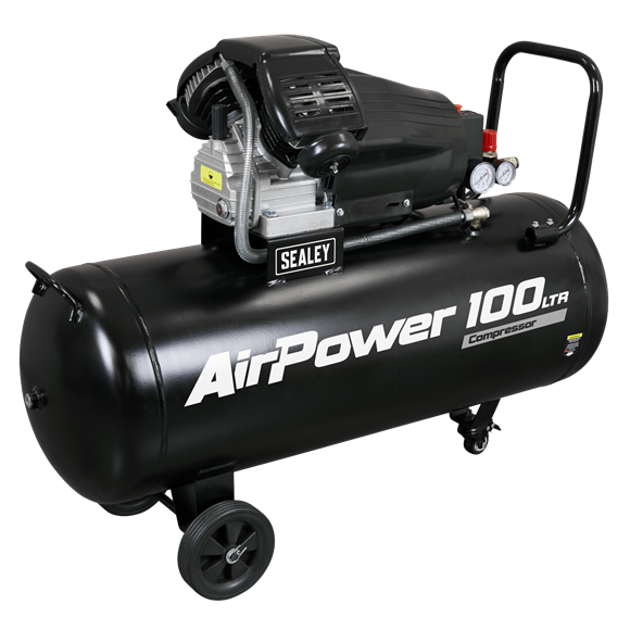 Sealey 100L V-Twin Direct Drive Air Compressor 3hp