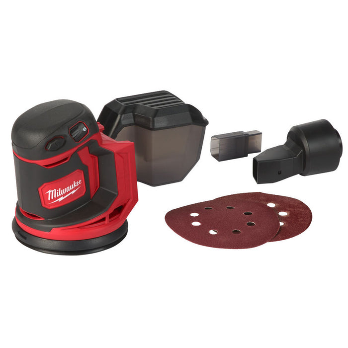 Milwaukee M18BOS125-0 18V 125mm Compact Random Orbital Sander (Body Only)