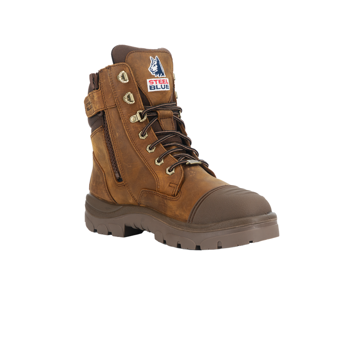 Steel Blue 392651 Southern Cross Zip WP S7 Distressed Brown