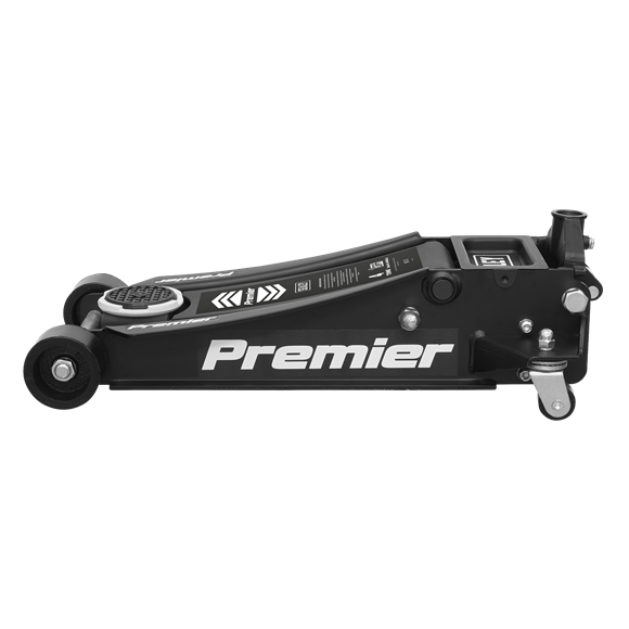 Seakey Low Profile Trolley Jack with Rocket Lift 4 Tonne - Black