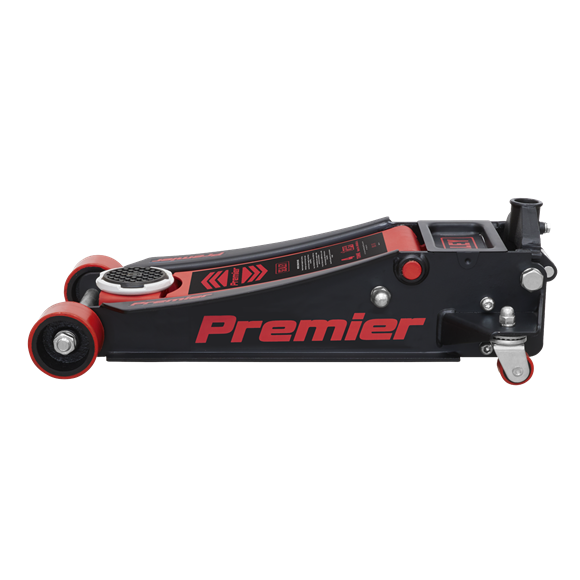 Sealey Low Profile Trolley Jack with Rocket Lift 4 Tonne - Red