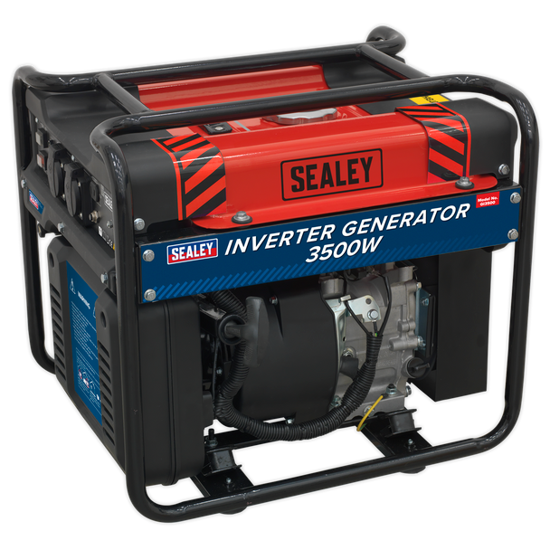 Sealey 3500W Inverter Generator 4-Stroke Engine 230V