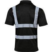 Supertouch Navy Hi-Vis Polo Shirt With Tape