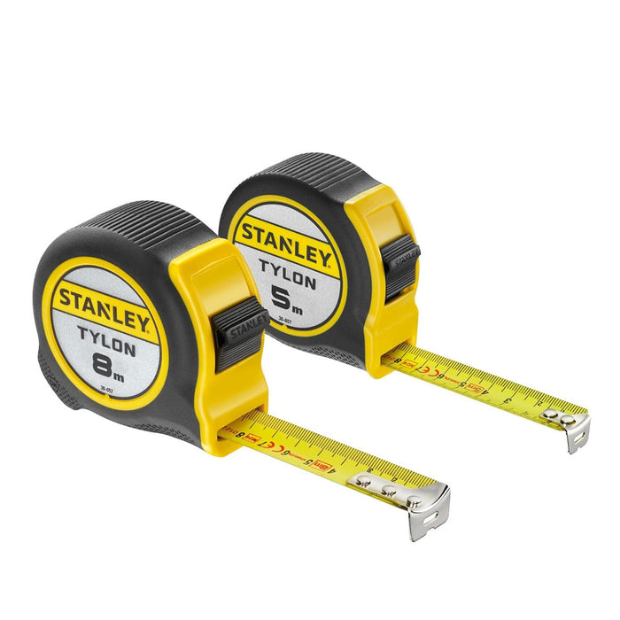 STANLEY STHT0-74260 Tylon tape measure double pack, 5m + 8m
